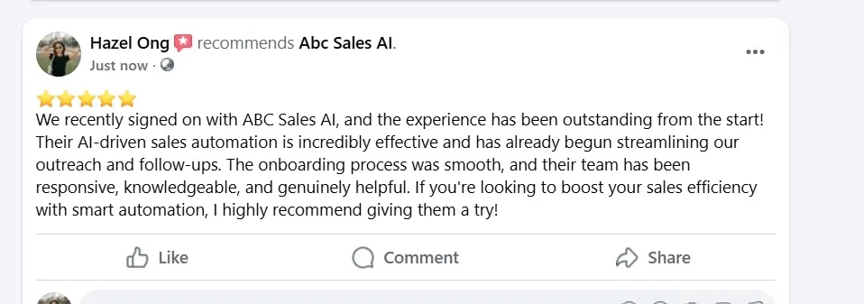 Asia Eye Specialist Healthcare case study screenshot 1 - ABC Sales AI results